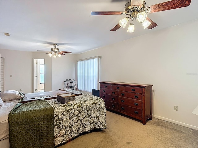 1906 White Cedar Way, Brandon, FL 33511 - bedroom with multiple windows, light colored carpet, and a ceiling fan