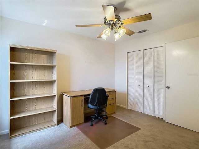 1906 White Cedar Way, Brandon, FL 33511 - carpeted office featuring ceiling fan