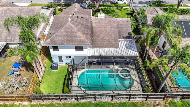 1906 White Cedar Way, Brandon, FL 33511 - view of subject property with a pool