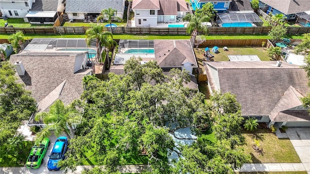 1906 White Cedar Way, Brandon, FL 33511 - aerial view of residential area featuring a pool