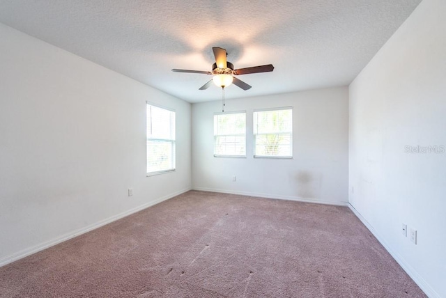 11035 Sage Canyon Dr, Riverview, FL 33578 - unfurnished room with ceiling fan, carpet, and a textured ceiling