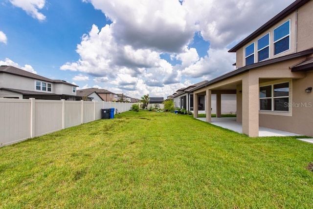 11035 Sage Canyon Dr, Riverview, FL 33578 - view of yard with a patio and a residential view