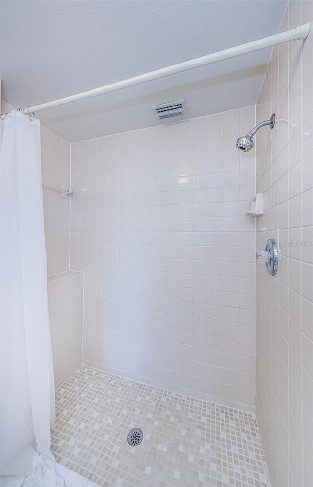 1729 Seascape Cir Unit 102, Tarpon Springs, FL 34689 - bathroom featuring a tile shower and tile patterned floors