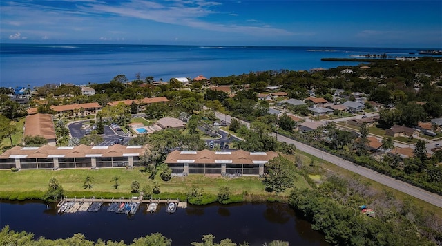 1729 Seascape Cir Unit 102, Tarpon Springs, FL 34689 - aerial view of property's location with a large body of water