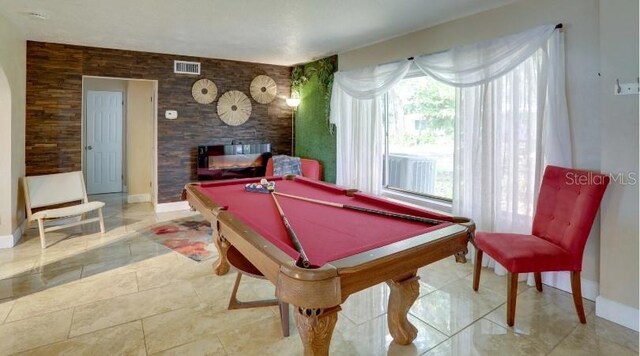 10730 52nd Ave N, Saint Petersburg, FL 33708 - game room with pool table and a fireplace