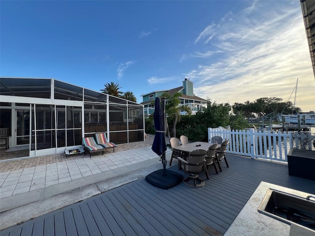 6531 Seaview Blvd, Hudson, FL 34667 - deck featuring a patio area and outdoor dining area