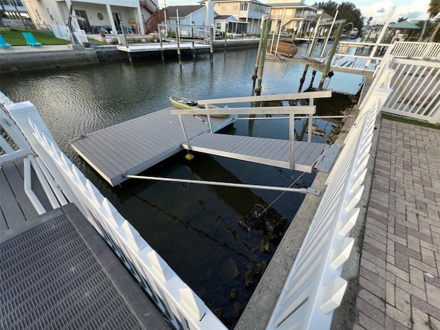 6531 Seaview Blvd, Hudson, FL 34667 - dock with a water view and a residential view