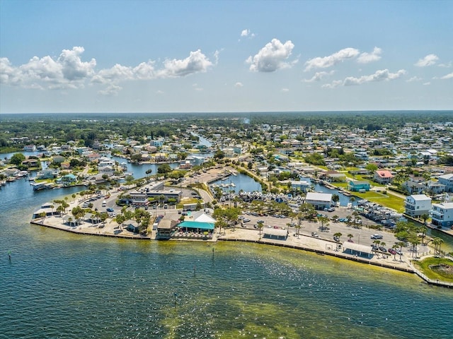 6531 Seaview Blvd, Hudson, FL 34667 - aerial perspective of suburban area featuring a large body of water