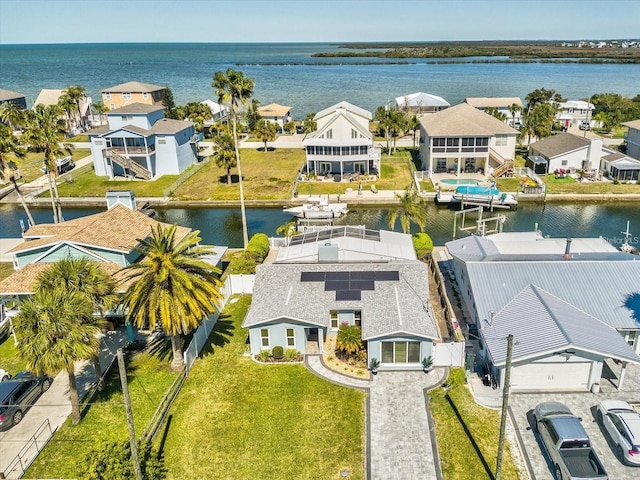6531 Seaview Blvd, Hudson, FL 34667 - aerial view of residential area with a large body of water
