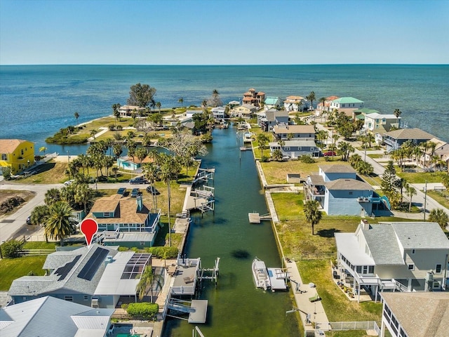 6531 Seaview Blvd, Hudson, FL 34667 - aerial view of residential area with a large body of water