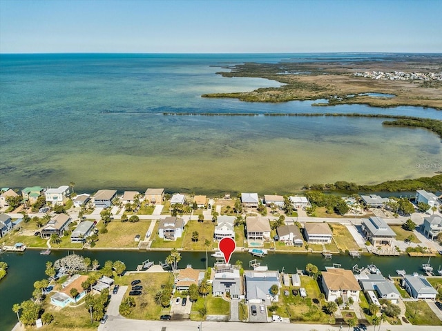 6531 Seaview Blvd, Hudson, FL 34667 - aerial overview of property's location with a nearby body of water and nearby suburban area