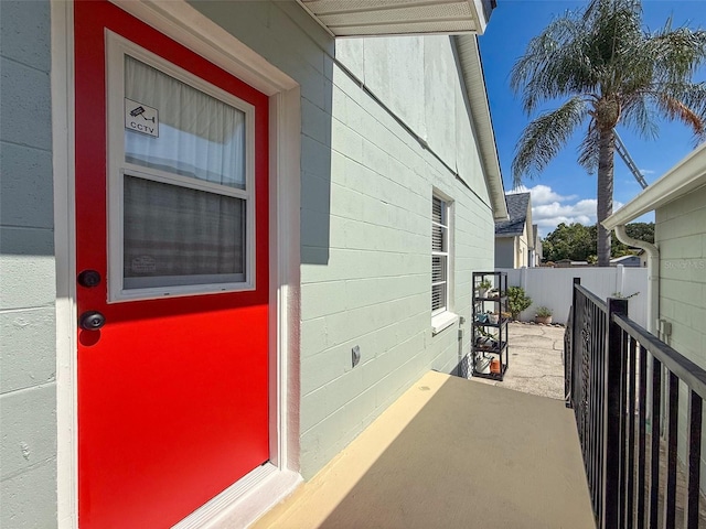 entrance to property