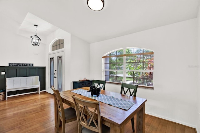 2454 Shadecrest Rd, Land O Lakes, FL 34639 - dining room with wood finished floors and baseboards