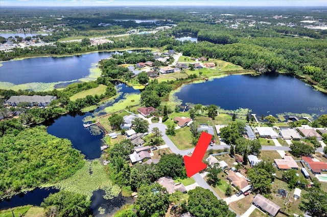 2454 Shadecrest Rd, Land O Lakes, FL 34639 - aerial view of property and surrounding area featuring a nearby body of water and nearby suburban area