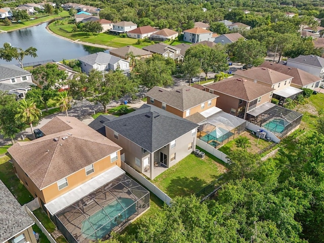 11132 Creek Haven Dr, Riverview, FL 33569 - aerial perspective of suburban area with a nearby body of water