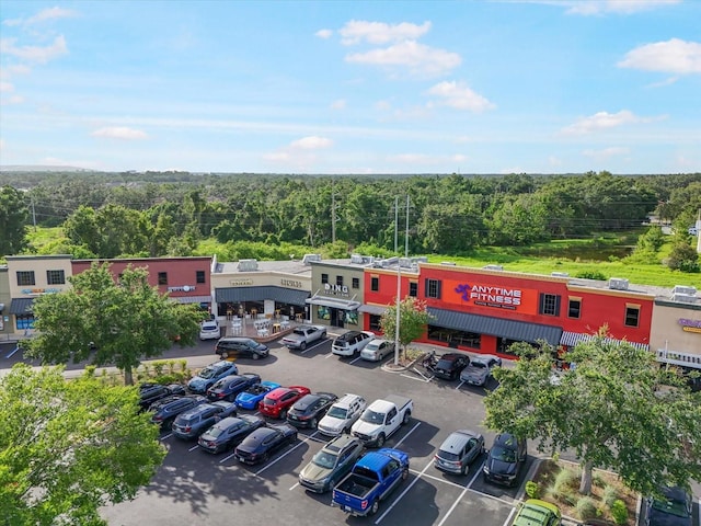 11132 Creek Haven Dr, Riverview, FL 33569 - bird's eye view of a commercial area and a forest
