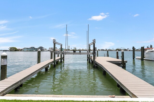 905 Bay Point Dr, Madeira Beach, FL 33708 - dock area with a water view