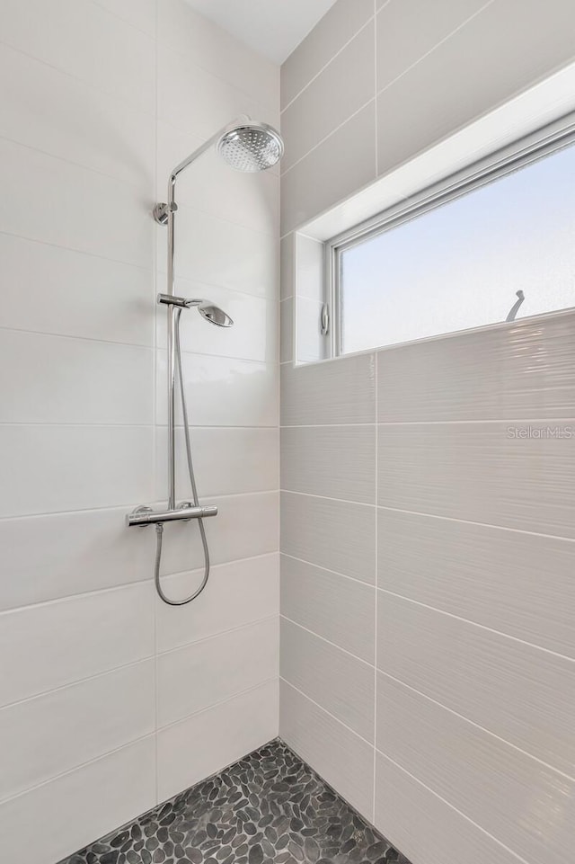 905 Bay Point Dr, Madeira Beach, FL 33708 - bathroom with a tile shower