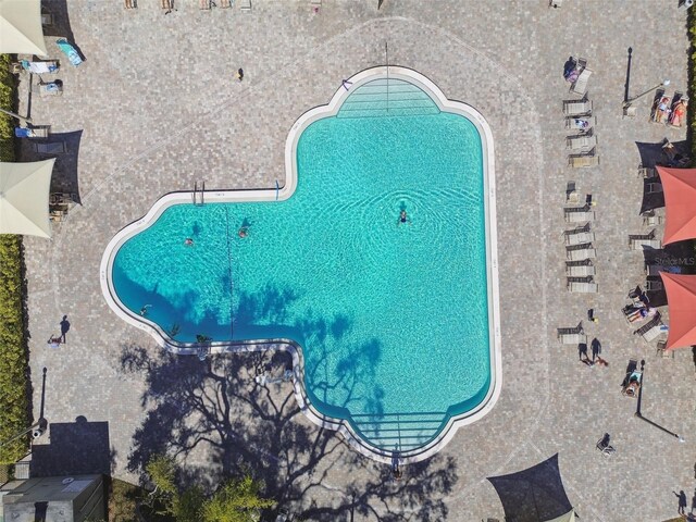 2310 Denmark St Unit 34, Clearwater, FL 33763 - aerial view of a pool