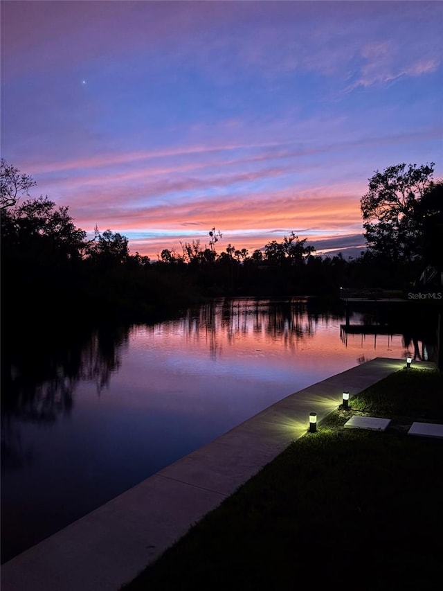 6814 68th Ave E, Bradenton, FL 34203 - water view with a dock