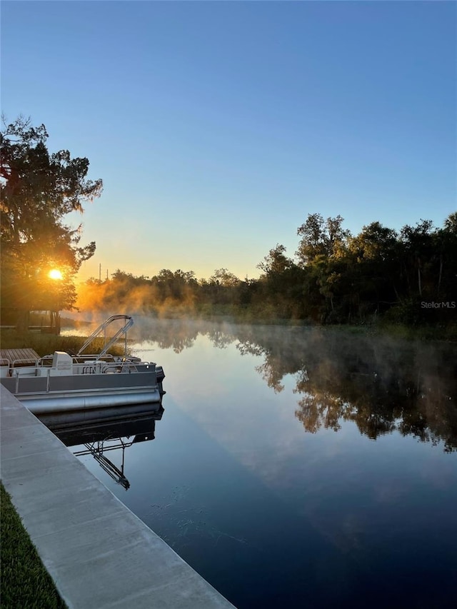 6814 68th Ave E, Bradenton, FL 34203 - dock with a water view