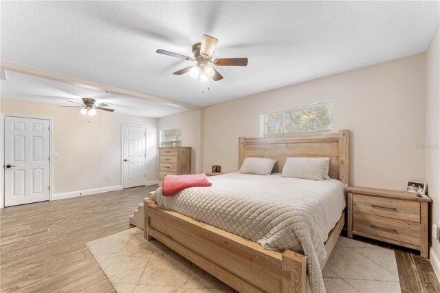 9819 Allen Rd, Lithia, FL 33547 - bedroom featuring light wood-style floors and ceiling fan