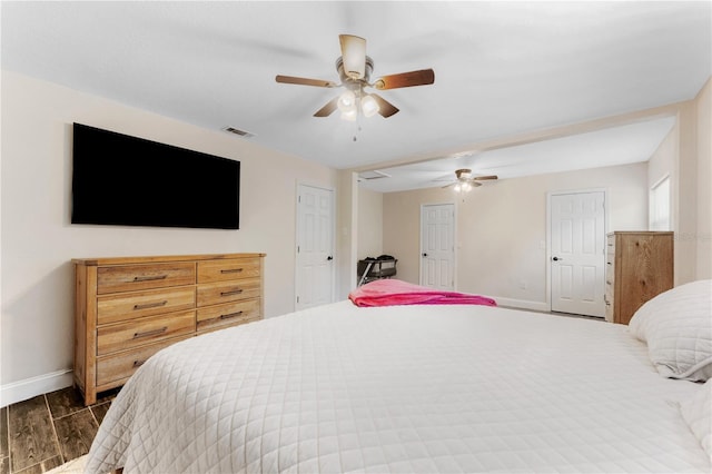 9819 Allen Rd, Lithia, FL 33547 - bedroom with baseboards and ceiling fan