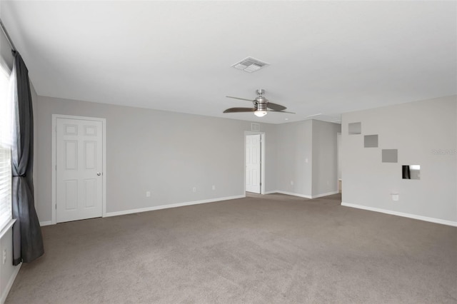 1613 Cabbage Key Dr, Ruskin, FL 33570 - unfurnished room with carpet floors and a ceiling fan