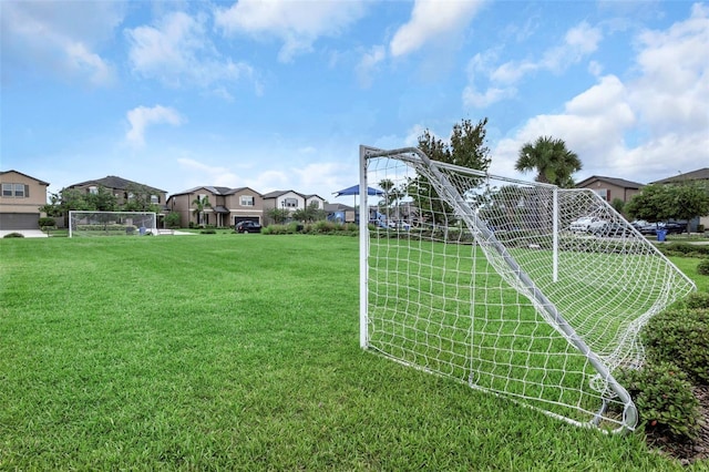 1613 Cabbage Key Dr, Ruskin, FL 33570 - view of yard with an area for sports and a residential view