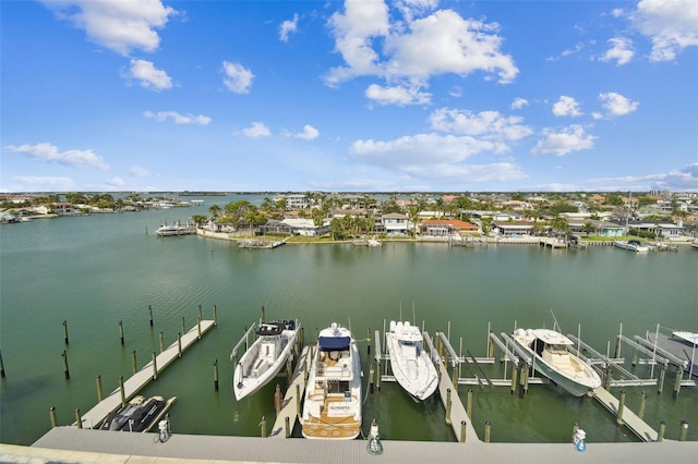 415 Island Way Unit 507, Clearwater Beach, FL 33767 - dock with boat lift and a water view