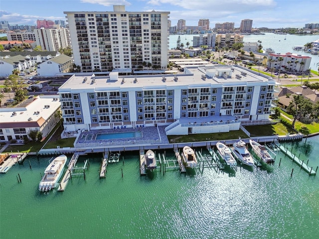 415 Island Way Unit 507, Clearwater Beach, FL 33767 - view of urban area featuring a nearby body of water and apartment complex