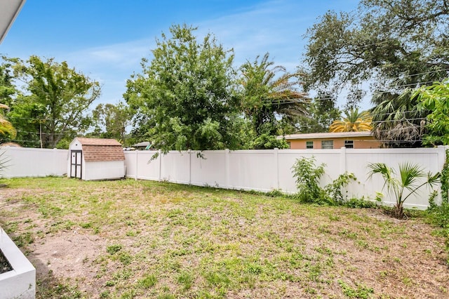 3381 19th Pl SW, Largo, FL 33774 - fenced backyard with a shed