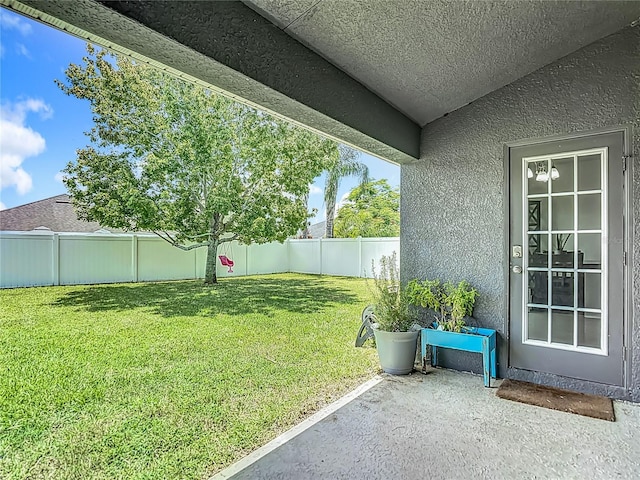 14371 Edinburgh Moor Dr, Wimauma, FL 33598 - fenced backyard featuring a patio