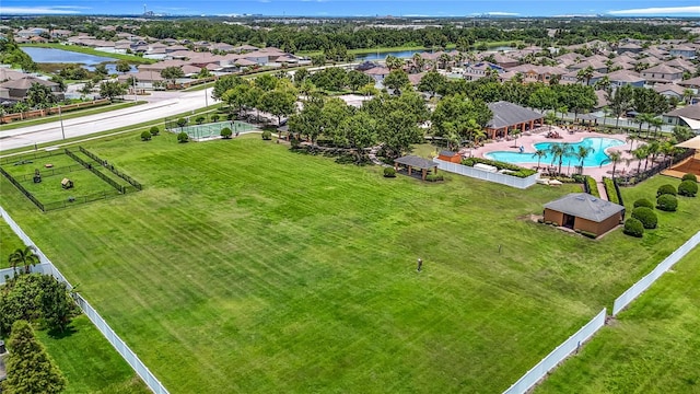 14371 Edinburgh Moor Dr, Wimauma, FL 33598 - aerial perspective of suburban area featuring a nearby body of water