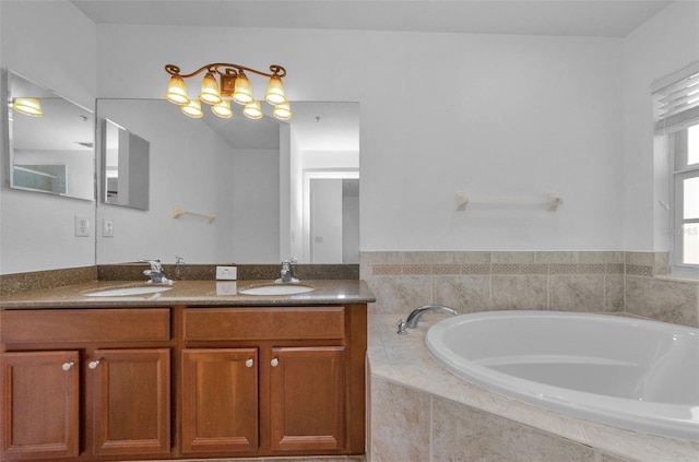5030 Herring Ct, New Port Richey, FL 34652 - full bath with a garden tub and double vanity
