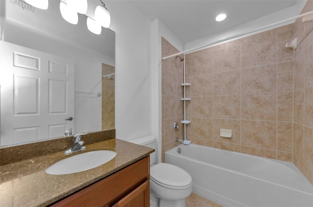 5030 Herring Ct, New Port Richey, FL 34652 - bathroom with vanity and shower / bathtub combination