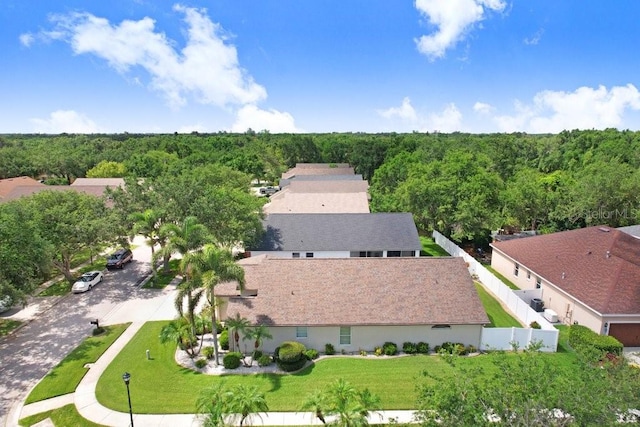 7101 Bucks Ford Dr, Riverview, FL 33578 - aerial view of property and surrounding area featuring a forest
