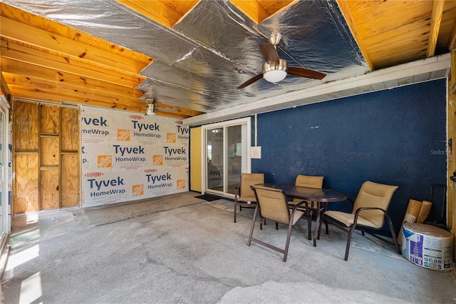 5346 Black Pine Dr, Tampa, FL 33624 - view of patio / terrace featuring a ceiling fan and outdoor dining area