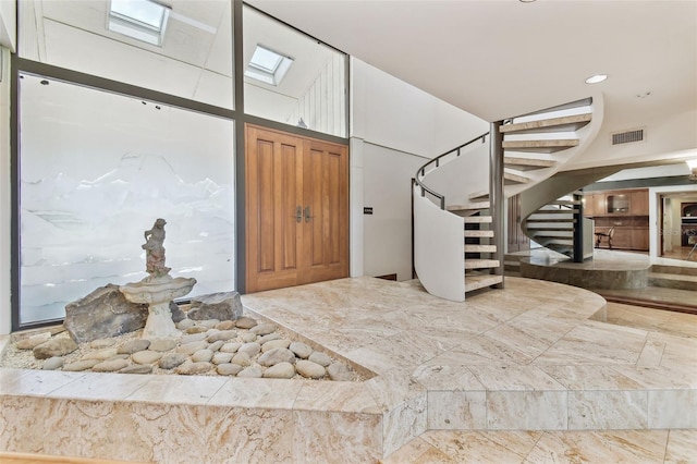 2103 N Golfview Dr, Plant City, FL 33566 - foyer entrance with stairs and a towering ceiling