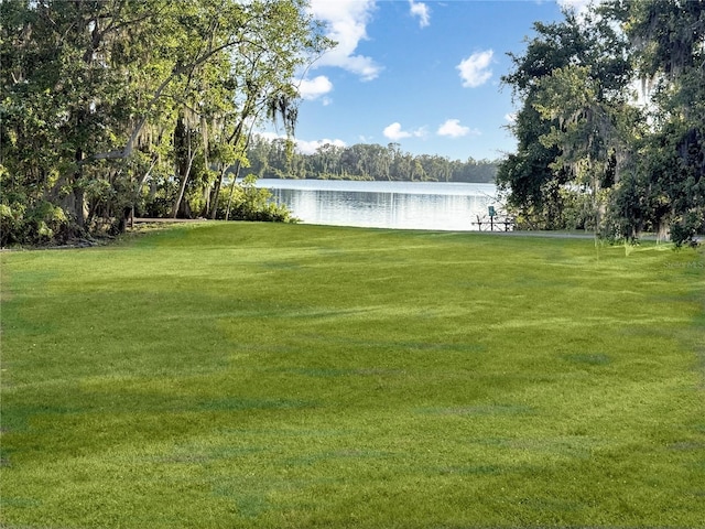 2103 N Golfview Dr, Plant City, FL 33566 - view of green lawn with a water view