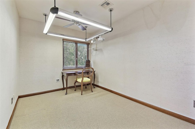 2103 N Golfview Dr, Plant City, FL 33566 - office with carpet flooring and ceiling fan