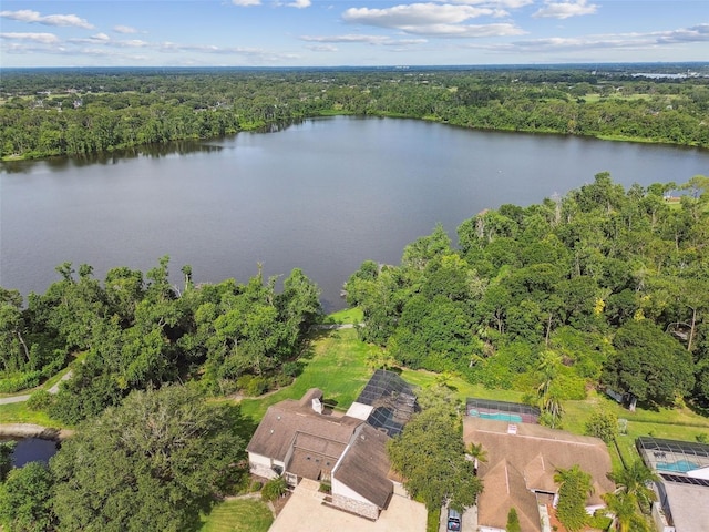 2103 N Golfview Dr, Plant City, FL 33566 - bird's eye view of a forest and a nearby body of water