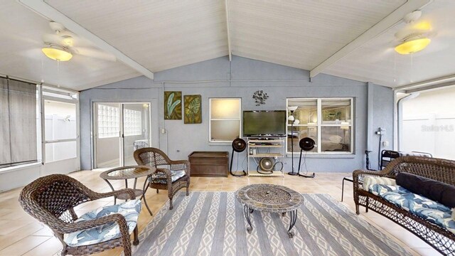 7010 Kendall Heath Way, Land O Lakes, FL 34637 - living room with tile patterned floors