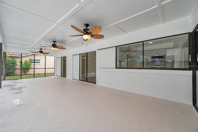 734 Flamingo Dr, Apollo Beach, FL 33572 - unfurnished sunroom featuring a sink