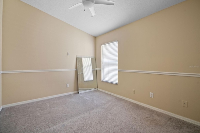 8526 Quarter Horse Dr, Riverview, FL 33578 - unfurnished room featuring ceiling fan, carpet flooring, and lofted ceiling