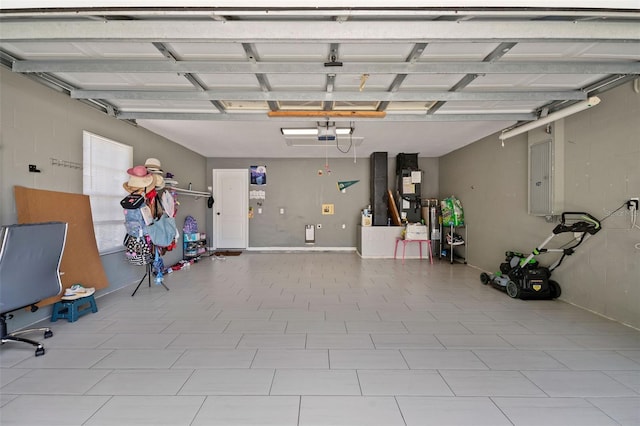 8526 Quarter Horse Dr, Riverview, FL 33578 - garage with a garage door opener and electric panel