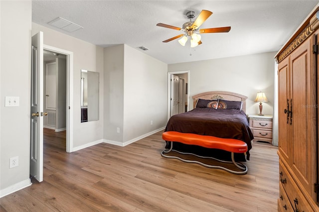 17509 Queensland St, Land O Lakes, FL 34638 - bedroom featuring light wood-style floors and ceiling fan
