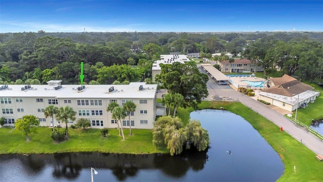 940 Virginia St Unit 303, Dunedin, FL 34698 - drone / aerial view of a large body of water and a pool