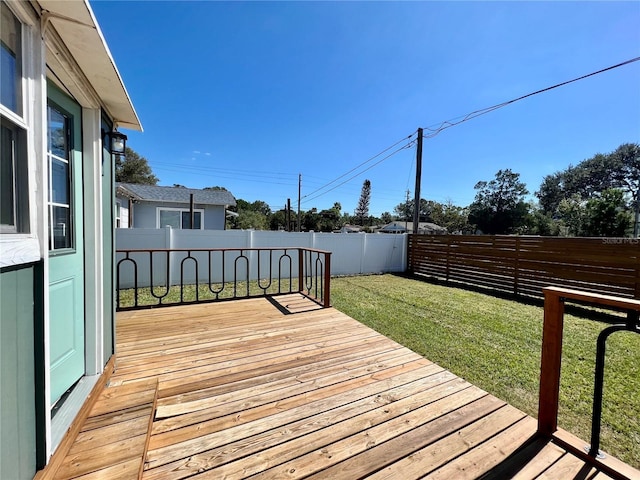 3110 10th Ave N, Saint Petersburg, FL 33713 - wooden terrace with a fenced backyard
