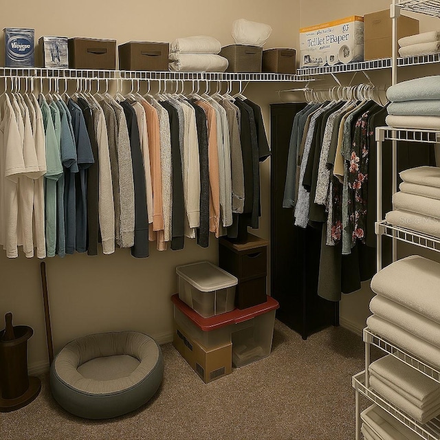 1607 Alexander Crossing Way, Sun City Center, FL 33573 - spacious closet with carpet